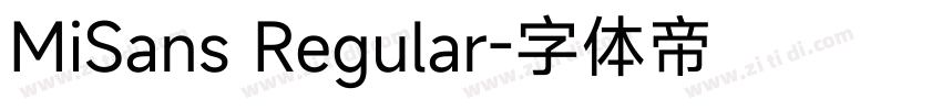 MiSans Regular字体转换